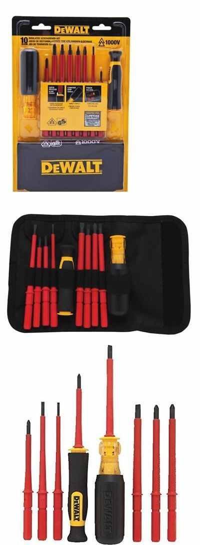 SCREW DRIVER, INSULATED VINYL GRIP, SET, 10 PIECES