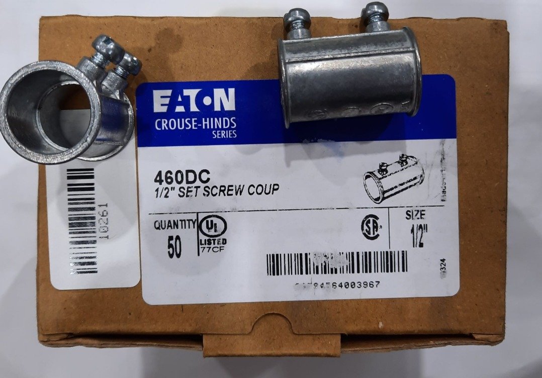 COUPLING, ELECTRICAL CONDUIT, w/ SCREW,