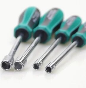 NUT DRIVER SET, SAE, 3/16 ? 9/16 INCH