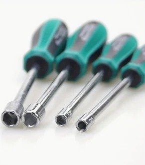 NUT DRIVER SET, SAE, 3/16 ? 9/16 INCH