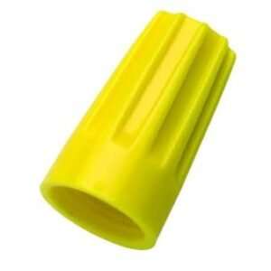 CONNECTOR, TWIST ON SPLICE, STRAIGHT, YELLOW, 18-12 AWG