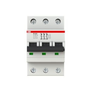 Circuit breaker , miniature,3 pole,400/230v AC ,25A