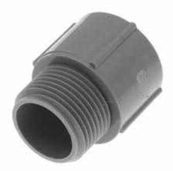 ADAPTER, PIPE, PVC, 3/4 INCH, MANUFACTURER: CARLON