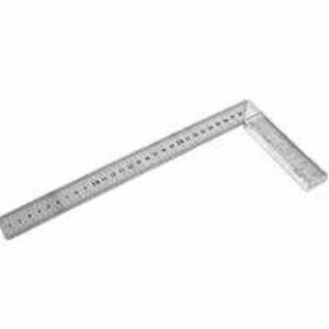 RULER, METALLIC, SQUARE, L-SHAPE, STAINLESS STEEL, 0-30 CM, 11.8 X 5 INCHES, MANUFACTURER: UXCELL,