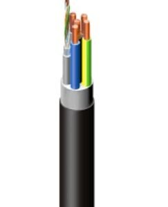 CABLE, POWER, ELECTRICAL, BLACK, 5 CORE, 6 MM², MANUFACTURER: ELAND,