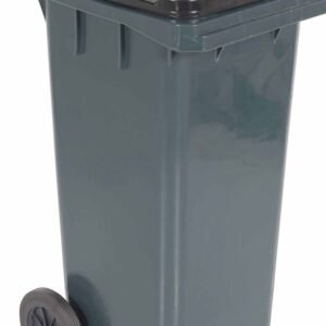 CAN, TRASH AND GARBAGE, STEP-ON, POLYETHYLENE, GRAY