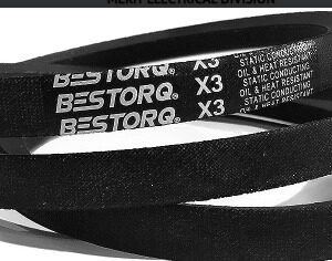 BELT, V, WRAPPED, RUBBER, SPZ, 8 X 10 X 913 MM, MANUFACTURER: BESTORQ,