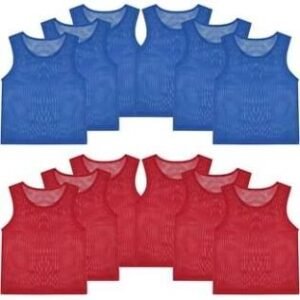 VEST, TRAINING, NUMBERED, POLYESTER, DARK BLUE, LARGE