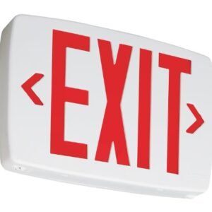 FIXTURE, LIGHT, EMERGENCY EXIT, LED, RED, 120-277V