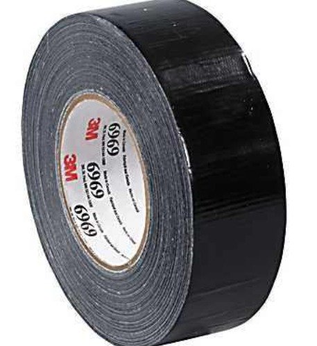 TAPE, DUCT, BLACK, 2 INCHES