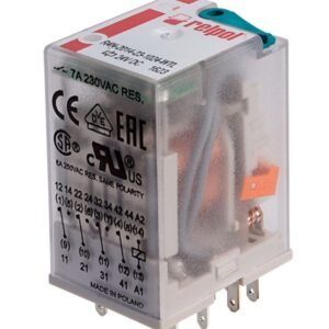 RELAY, ELECTROMAGNETIC, 4PDT, 230V AC, 6A