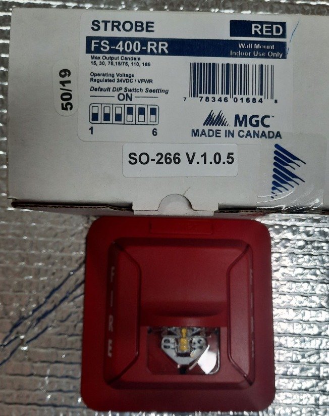 ALARM, STROBE, LED, RED, 24V