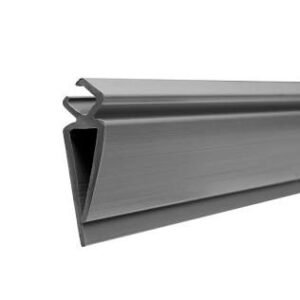 GUIDE SEAL, STEEL ROLLING DOOR, CLIP-ON, GRAY, 7 FEET-10 INCHES
