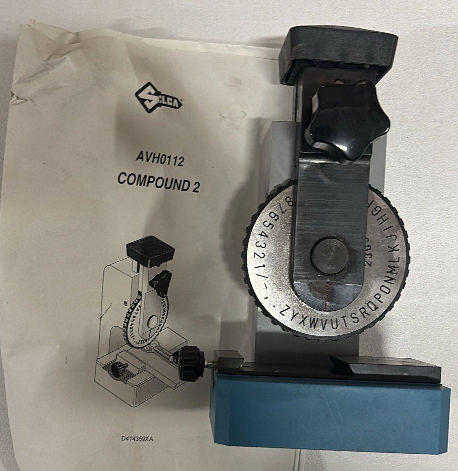 MACHINE, KEY STAMPER, ENGLISH ALPHA-NUMERIC, HEAVY STEEL