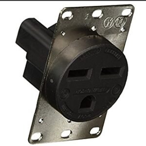 CONNECTOR, RECEPTACLE, ELECTRICAL, 2 POLE, 1 GANG, 250V, 30A