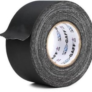 TAPE, PRESSURE SENSITIVE ADHESIVE, GAFFER, BLACK