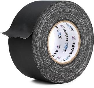 TAPE, PRESSURE SENSITIVE ADHESIVE, GAFFER, BLACK