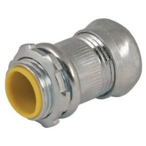 BOX CONNECTOR, ELECTRICAL, COMPRESSION, STEEL, EMT, 1 INCH, MANUFACTURER: RACO, MODEL: 2914,