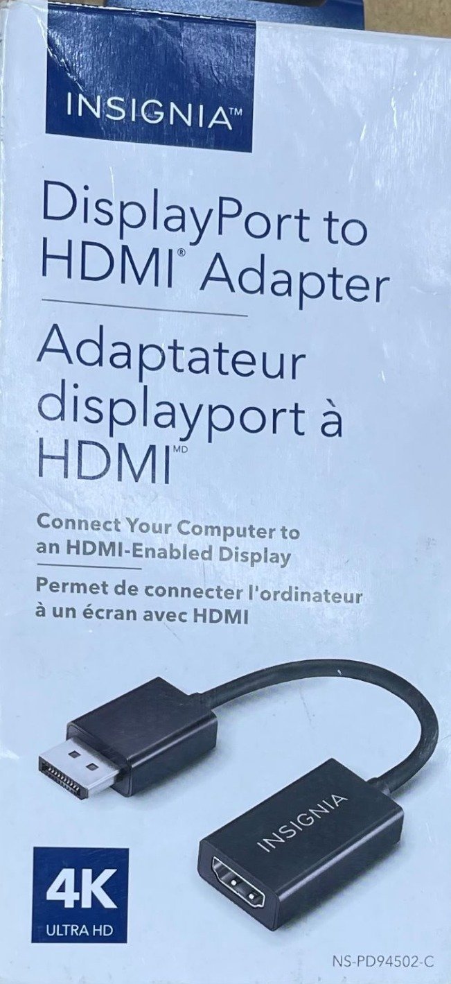 ADAPTER, DISPLAY TO HDMI, BLACK, MONITOR