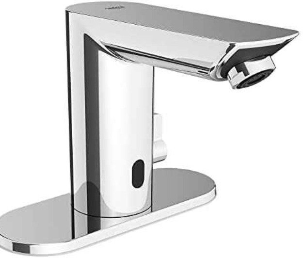 FAUCET,ELECTONIC,TOUCHLESS,W/TEMPERATURE CONTOL LEVER, BATTERY POWERED