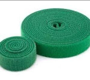 FASTENER TAPE, HOOK AND LOOP, CONTINUOUS, GREEN, 2 LBS, 0.5 INCH X 10 YARD