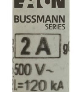 FUSE, CARTRIDGE, 500 V, 2 A