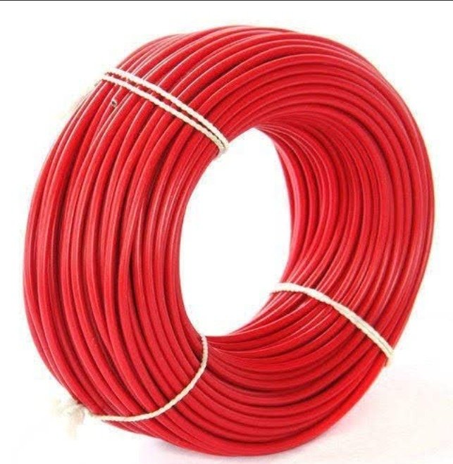 WIRE, ELECTRICAL, RED, 1 CORE, 6 MM2