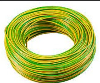 WIRE, ELECTRICAL, YELLOW & GREEN, 1 CORE, 1.5 MM ², ROLL (CONTAINS 100 YARD)