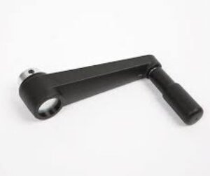 HANDLE, CRANK, TILTING PAN, PLASTIC, BLACK, 6.260 INCHES