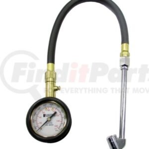 GAGE, TIRE PRESSURE, w/ DUAL FOOT AIR CHUCK, 12 INCHES, 0-160 PSI, MANUFACTURER: HALTEC CORPORATION,