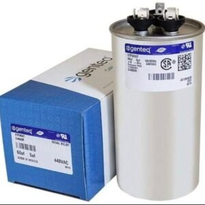 CAPACITOR, FIXED, 440V, 50/60 HZ, 60/5 MFD, MANUFACTURER: GENTEQ,