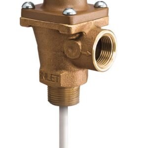 VALVE, RELIEF, PRESSURE AND TEMPERATURE, MNPT X FNPT, BRONZE, 125 PSI, 1 X 1 INCH, MANUFACTURER: WATTS,
