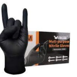GLOVES, DISPOSABLE, DIAMOND, POWDER FREE, NITRILE, 8 MIL, LARGE