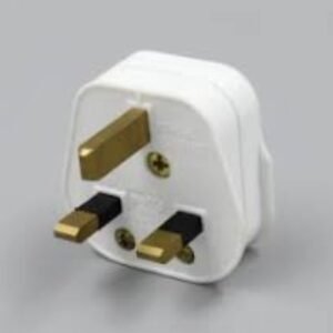 Adaptor from 13Amp to Suchko GS Sucket(White PC and brass material)