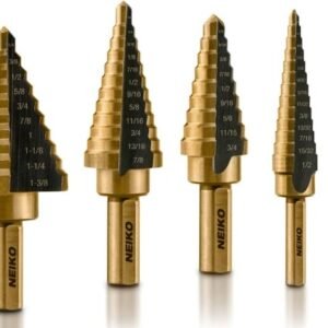 DRILL, MULTI-STEP, (BIT), HIGH SPEED STEEL, TITANIUM, 50 SIZES