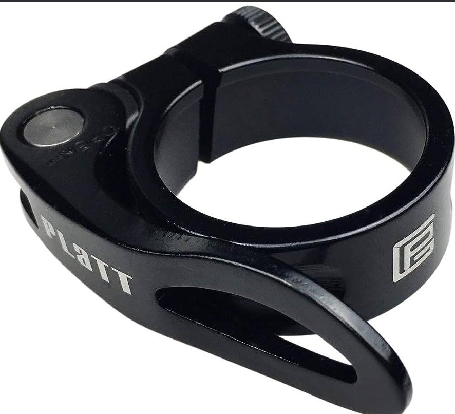 CLAMP, POST SEAT, BICYCLE, ALUMINUM, BLACK, 28.6 MM