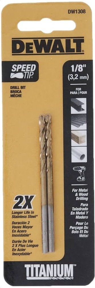 DRILL, TWIST, (BIT), STEEL, 1/8 X 2-3/4 INCHES