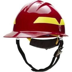 HELMET, FIREMAN'S, THERMOPLASTIC, RED