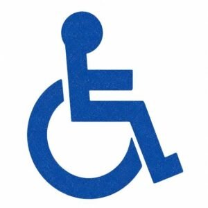 HANDICAP KIT, THERMOPLASTIC, PREFORMED, WHITE, 90 MM X 28 X 24 INCHES