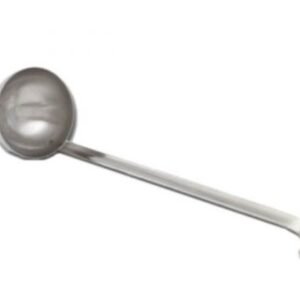 LADLE, KITCHEN, HOOKED, STAINLESS STEEL, 6OZ, 12-3/8 X 3-5/8 INCHES