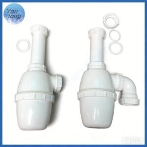 TRAP, BOTTLE, ADJUSTABLE INLET, WHITE