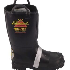 BOOTS, FIREMEN'S, RUBBER INSULATED FELT, LUG SOLE, NFPA 1971, WIDE, 9-1/2, THOROGOOD SHOES WEINBRENNER, MODEL: WIDE,