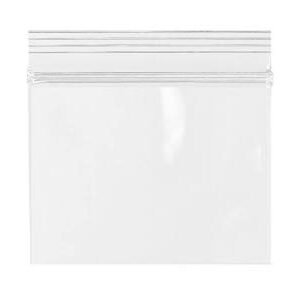 BAG, PLASTIC, FLAT, INTERLOCKING SEAL, NATURAL, 11 X 10.5 IN
