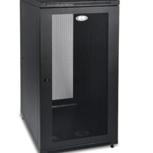 RACK, ELECTRICAL EQUIPMENT, HALF-HEIGHT ENCLOSURE, BLACK, 24 INCHES