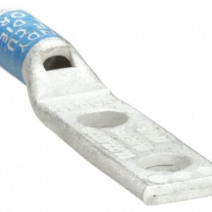 LUG, TERMINAL, COMPRESSION, 2-HOLES, 6 AWG, COPPER