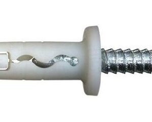 ANCHOR, w/ SCREW, POLYPROPYLENE PLASTIC, STEEL