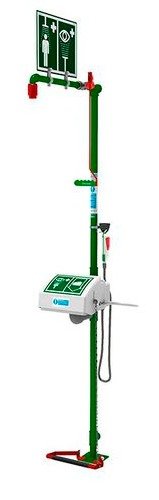 SHOWER, DRENCH, W/EYEWASH