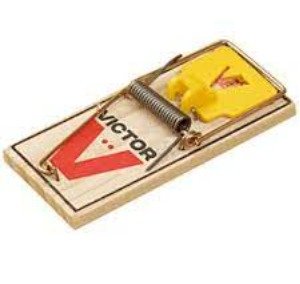 TRAP, RODENT, MECHANICAL, WITH SCENTED CHEESE PEDAL