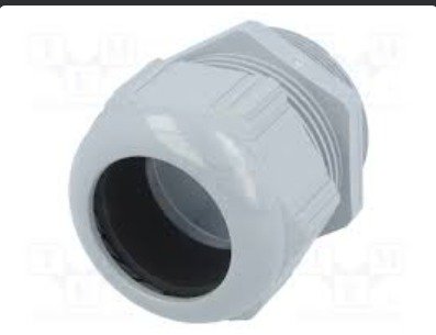 STUFFING TUBE (CABLE GLAND), W/LOCKNUT, POLYAMIDE
