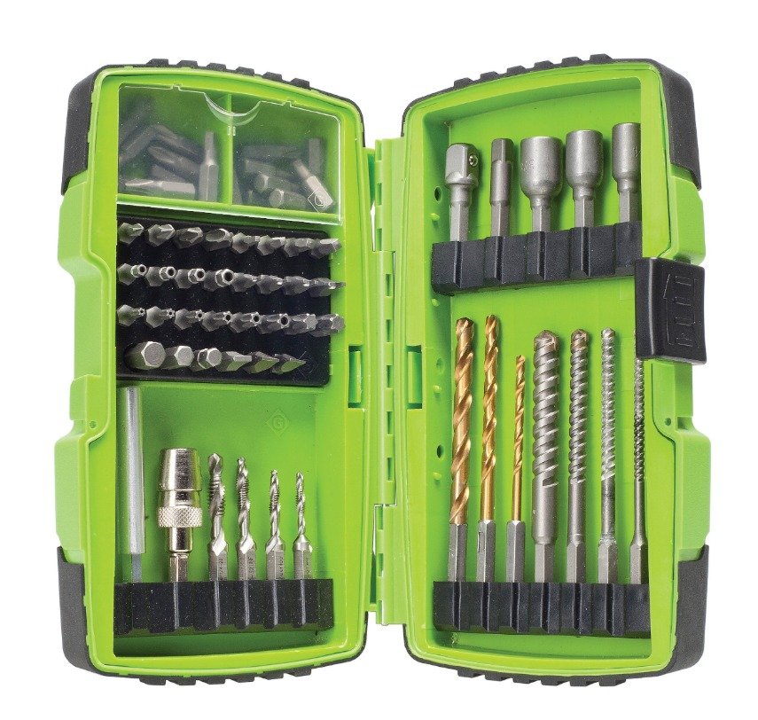 DRILL SET, TWIST, (BIT), TITANIUM, 68 PIECES